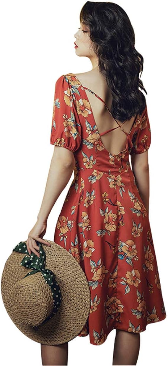 Amazon Kzzkooリゾートワンピース 沖縄 大人 ワンピース ボヘミアン 花柄 ワンピース きれいめ ロングワンピ マキシワンピース 夏ワンピ リゾートワンピ セクシー おしゃれ かわいい 海水浴 観光 旅行 レディース Wzl8 ワンピース チュニック 通販