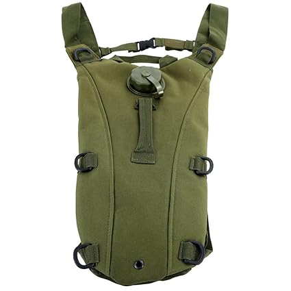 Generic Imported 2.5L Hydration Bladder Water Bag Pouch Backpack Hiking Camping Army Green