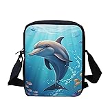 DISNIMO Ocean Dolphin Shoulder Crossbody Bags for