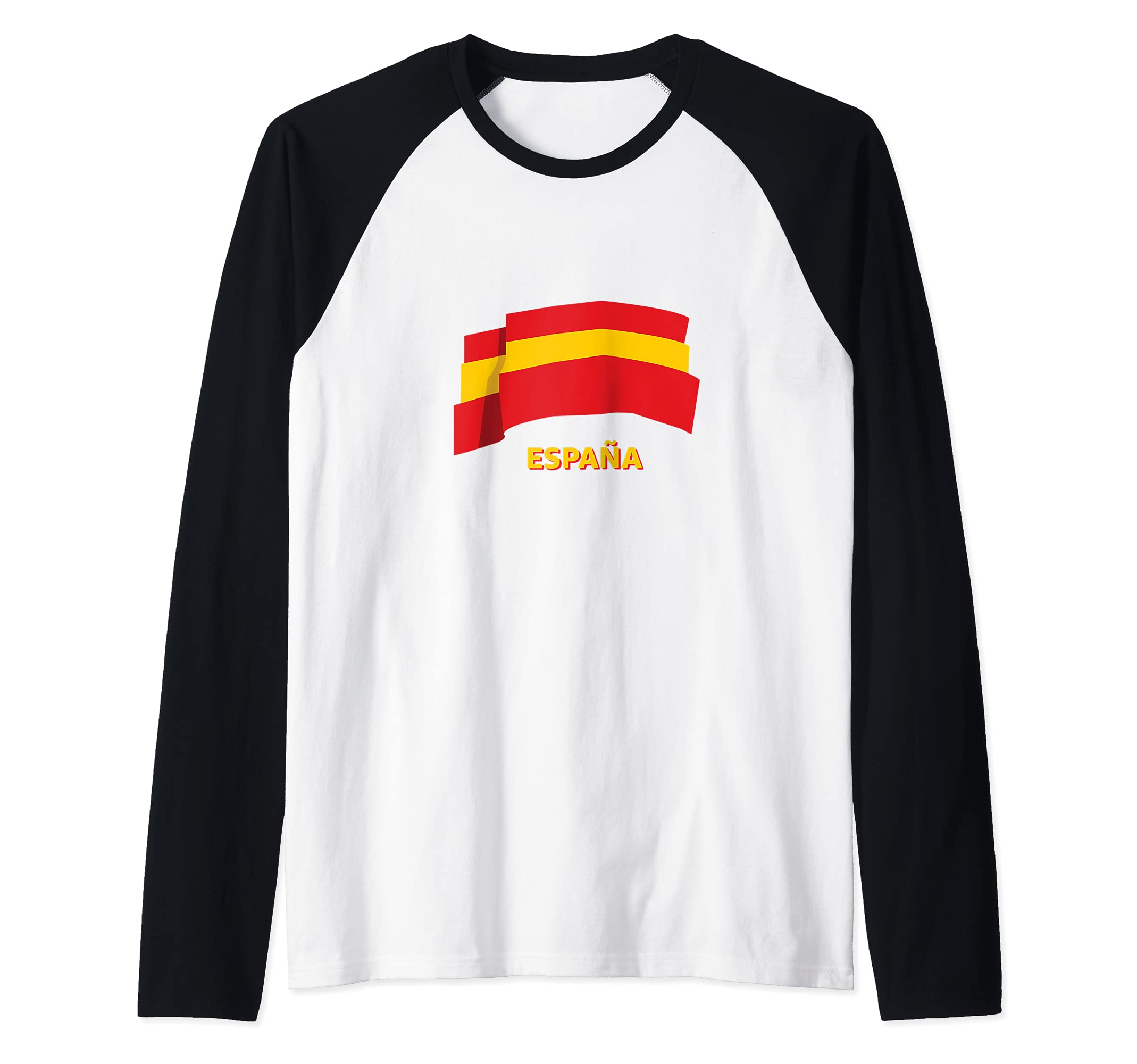 Spain Flag Raglan Baseball Tee — image 1