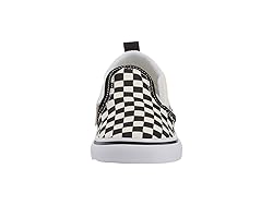 Vans Toddler's Slip On V, (Checkerboard) Bkack/Off
