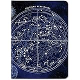 Cognitive Surplus Constellation Star Chart Astronomy Illustration Notebook. (Large Size, Dot Grid, 100% Recycled, Bullet Journal)