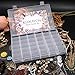 KLOUD City Clear Plastic Jewelry Box Organizer Storage Container with Adjustable Dividers 36 Grids