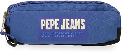 Darren Federmäppchen, Blau, 22 x 7 x 3 cm, Polyester, blau, Etui