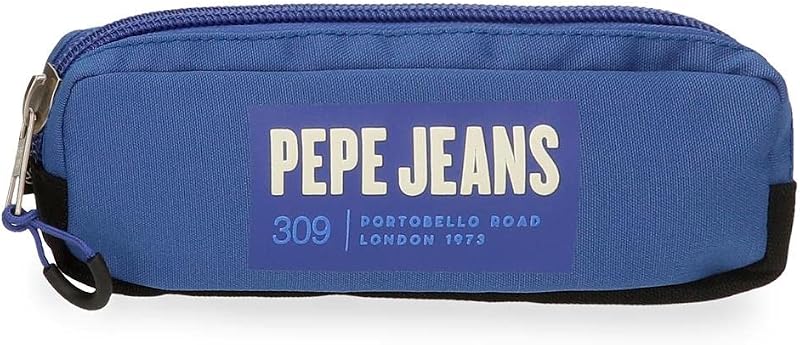Darren Federmäppchen, Blau, 22 x 7 x 3 cm, Polyester, blau, Etui