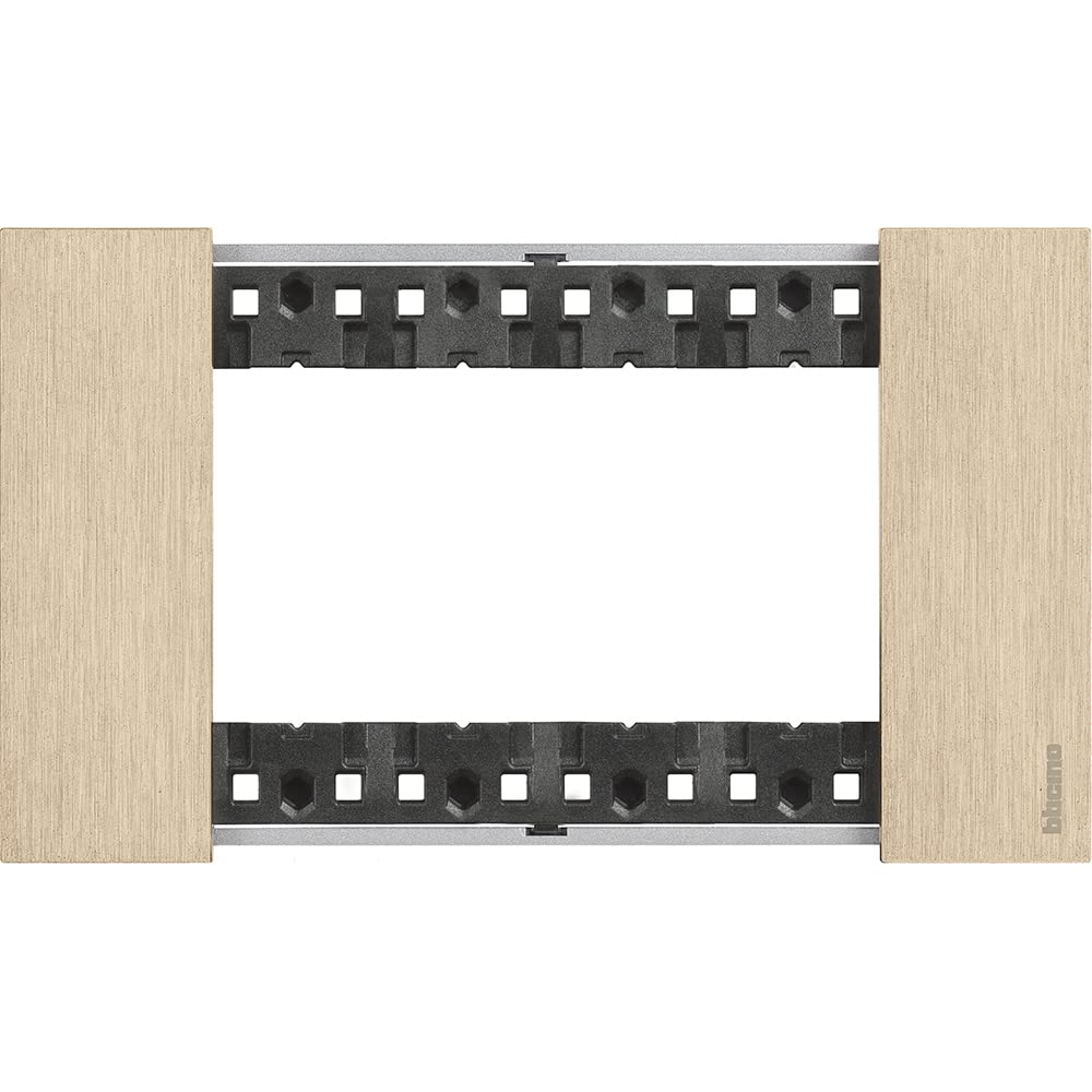 Bticino KA4804ZW Living Now Plate 4 Modules Zamak Gold