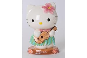 Blue Sky Clayworks Hello Kitty Pretty Hula Hula Figurine, Multicolor, Tabletop Decoration, Ceramic, Sanrio, 23474
