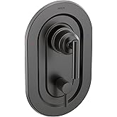 Moen Gibson Matte Black Posi-Temp with Built-in 3-Function Transfer Valve Trim Kit, Valve Required, T2900BL