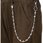 DIKJAK Gothic Pants Chain - Wallet Keychain Edgy Punk Hip Hop Waist Accessory for Jeans, Streetwear, and Rebel Women Men