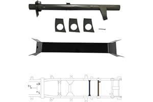 Mountainpeak Front and Rear Fuel Tank Support Crossmembers Fit for 2007–2014 Chevy Silverado & GMC Sierra 1500 Ext & Crew Cab, Effective Fuel Tank Crossmembers to Extend Lifespan of Truck