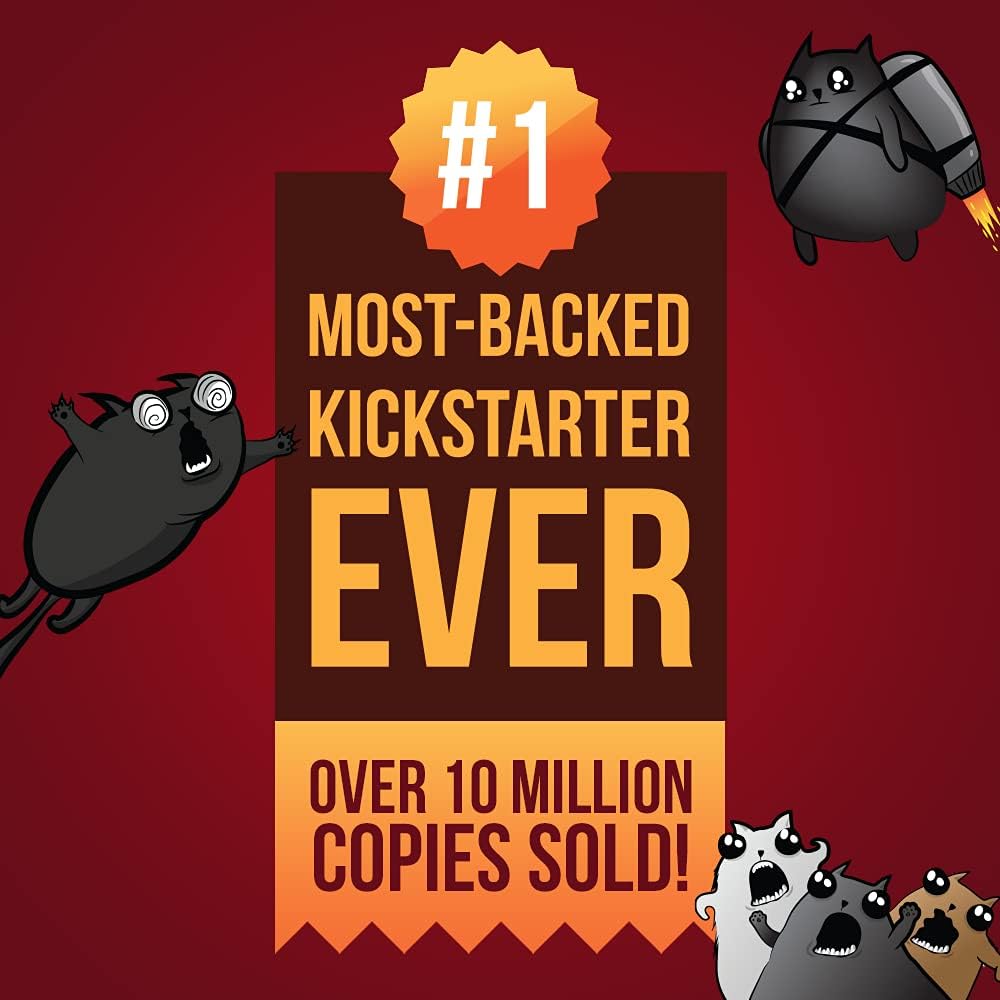 Exploding Kittens - A Russian Roulette Card Game, Easy Family-Friendly Party Games - Card Games for Adults, Teens & Kids - 2-5 Players: Toys & Games