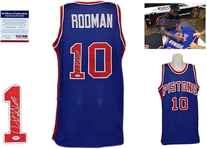 autographed dennis rodman jersey