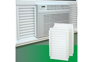 SZZSAF Window Air Conditioner Side Insulated Panel, 2PIC Insulation Panels Window Seal Kit With 4 pressure strips, WinterSummer Winter Heat and Draft Insulating (Window Air Conditioner Side Insulated Panel)