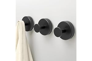 Suction Cup Hooks for Shower No-Drill Bathroom, Kitchen, Glass Door, Mirror, Tile Loofah, Towel, Coat, Bath Robe Hook Holder