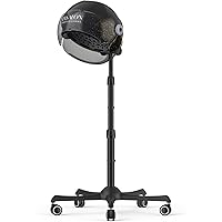 TASALON Ionic Hooded Hair Dryer - 1875W Bonnet Dryer with 3 Temperature Settings - Portable Standing Dryer for Home and Salon