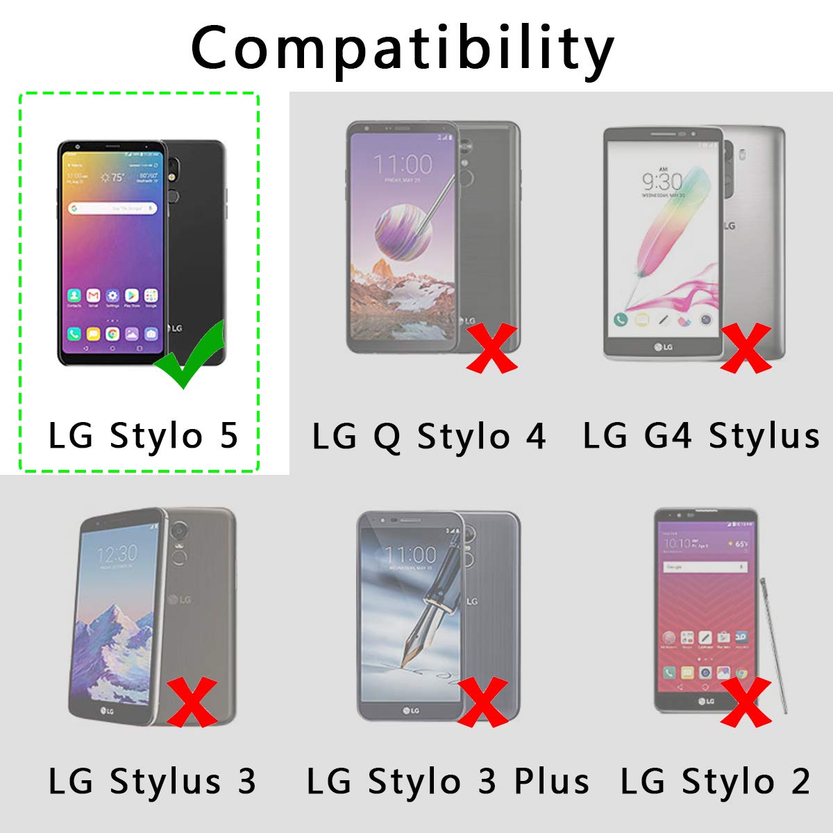 Halnziye Case for LG Stylo 5, Magnetic Closure Soft TPU Flip Leather Wallet Phone Case with Kickstand Card Slots Designed for LG Stylo 5 Cover (Purple)