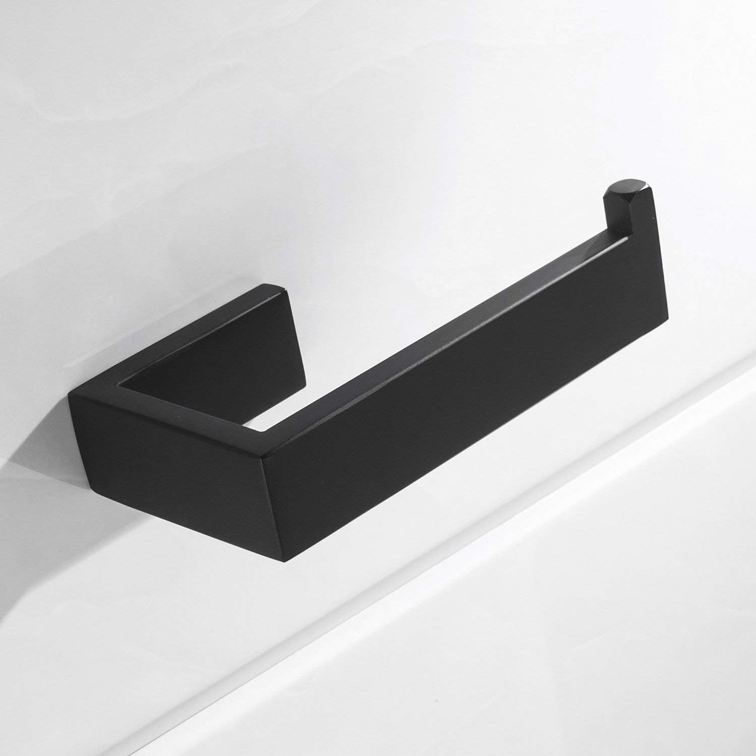 Celbon SUS304 Stainless Steel Bathroom Toilet Roll Holder Black Finish