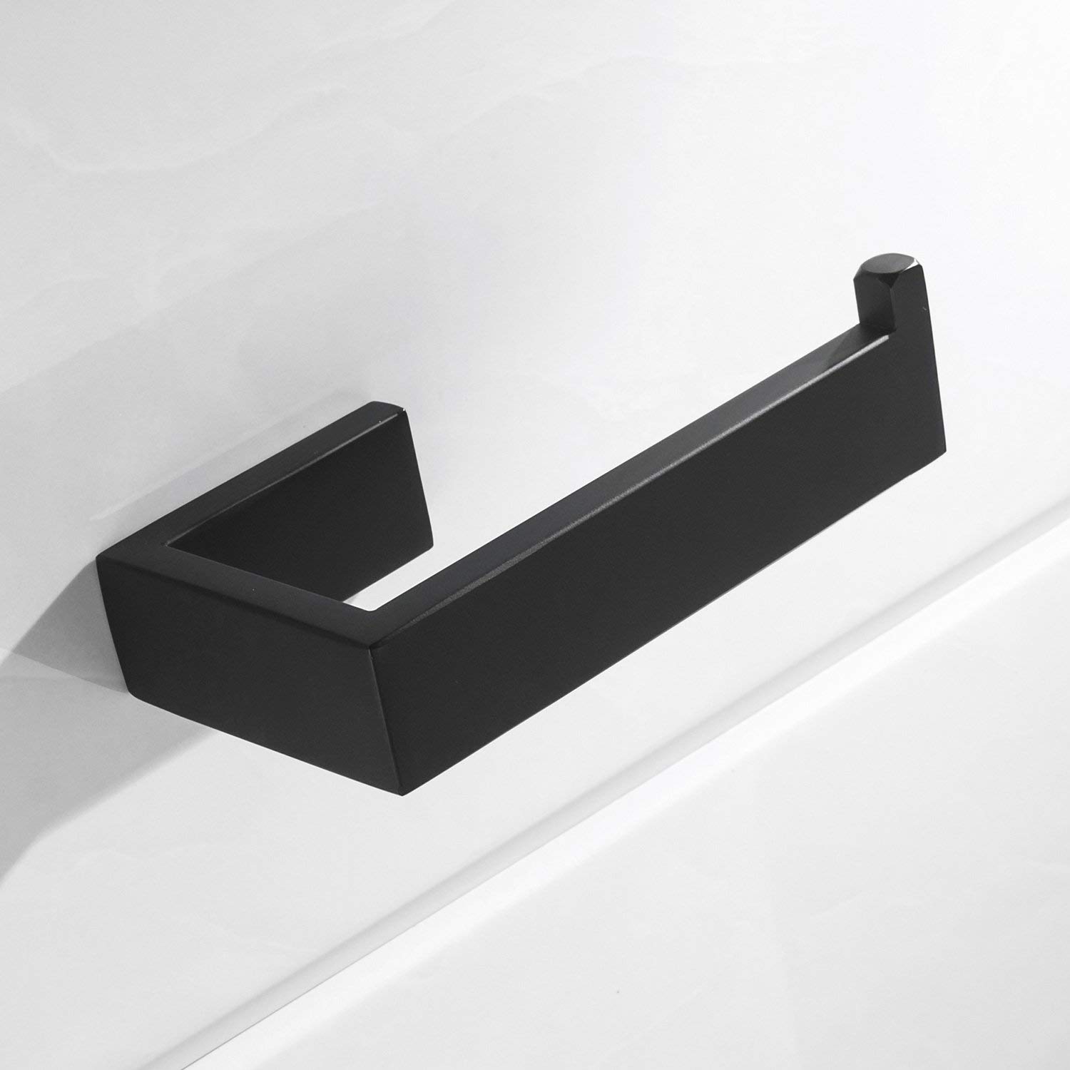 Celbon SUS304 Stainless Steel Bathroom Toilet Roll Holder Black Finish Wall Mounted Toilet Paper Holder Rack for Toilet