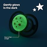 MAM Perfect Night Soothers 6-18 Months 2 Pack Glow in Dark Case White/Grey view 3