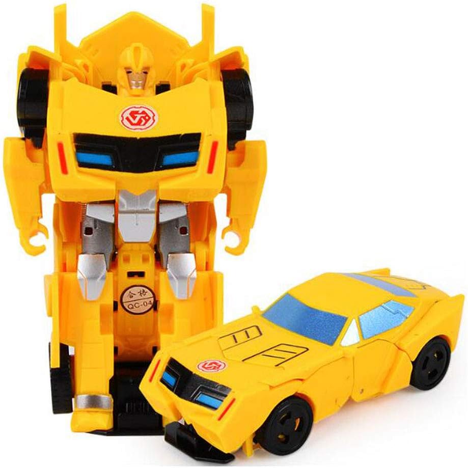 Amazon 変身するおもちゃの車 変形ロボットのモデル 英雄の救助ロボット 子供のための最高の贈り物 Color Yellow ミニカー モデルカー おもちゃ
