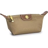 Zitokin Womens Unique Change Purse Vintage Nylon Zip Coin Wallet Mini Bag (Apricot)