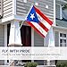 ANLEY Fly Breeze 3x5 Foot Puerto Rico Flag - Vivid Color and Fade proof - Canvas Header and Double Stitched - Puerto Rican National Flags Polyester with Brass Grommets 3 X 5 Ft