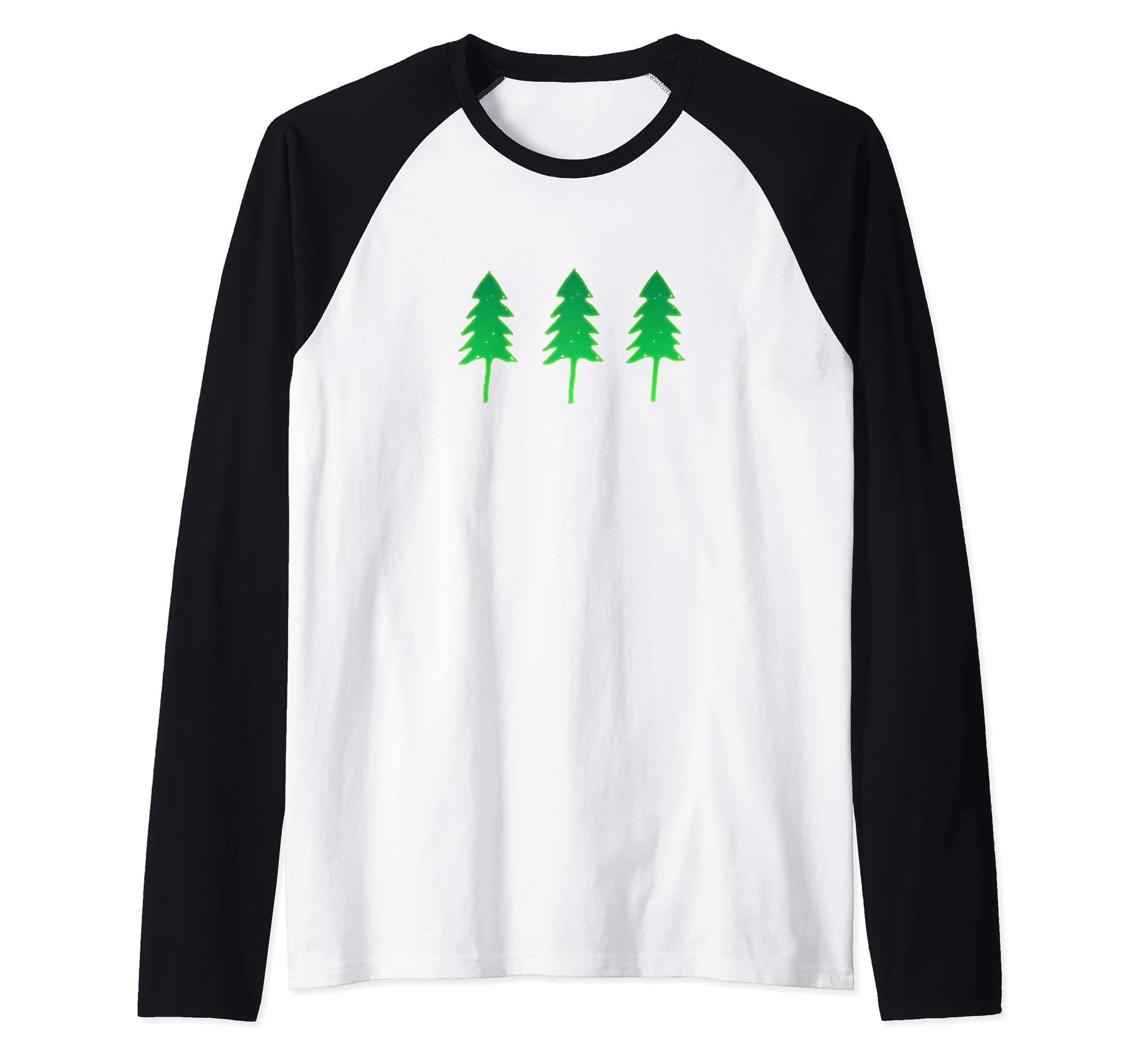I like trees, forest, nature, hiking, camping, summer, woods Raglan Baseball Tee