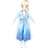 Disney Frozen 2 Elsa Plush Stuffed Pillow Buddy - Super Soft Polyester Microfiber, 25 inch (Official Disney Product)