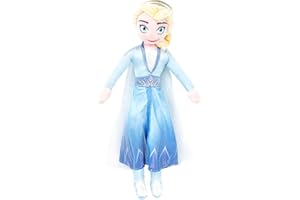 JAY FRANCO Disney Frozen 2 Elsa Plush Stuffed Pillow Buddy - Super Soft Polyester Microfiber, 25 inch (Official Disney Product)