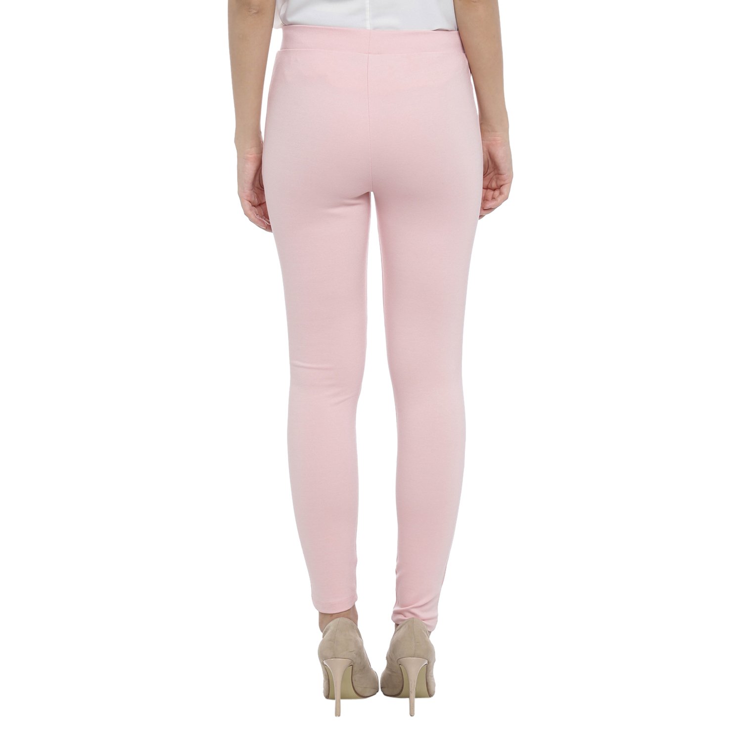 annabelle by pantaloons womens poly cotton solid tregging