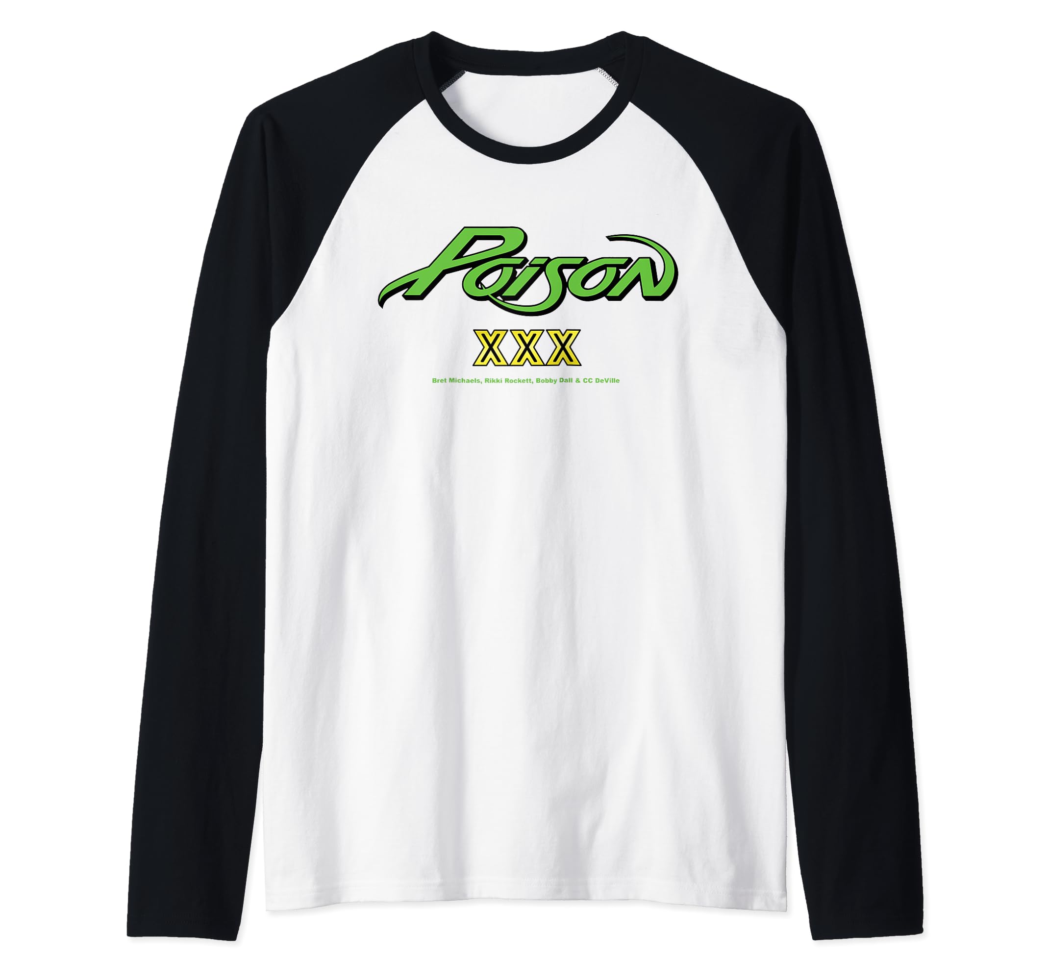 Poison - XXX Raglan Baseball Tee
