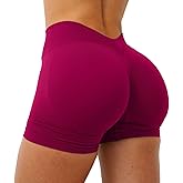 TRYTO LJ V-Back Scrunch Shorts Sports Yoga Women Workout Fitness Gym Outdoor Running Short