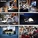 Wsky Projector, Best Portable Projector for Outdoor Movies, 6000 Lux, Full HD Outdoor Movie Projectors, Best for iPhone, Android, Laptops, PCs, Windows, DVD Player (White)