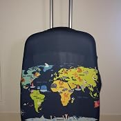 Copri Valigia Elasticizzato Con Stampa Elefante 3D, Proteggi Bagagli Antipolvere E Impermeabile, Lavabile, Taglia S (18-20 Pollici) Per Valigie Alte 48-52 Cm