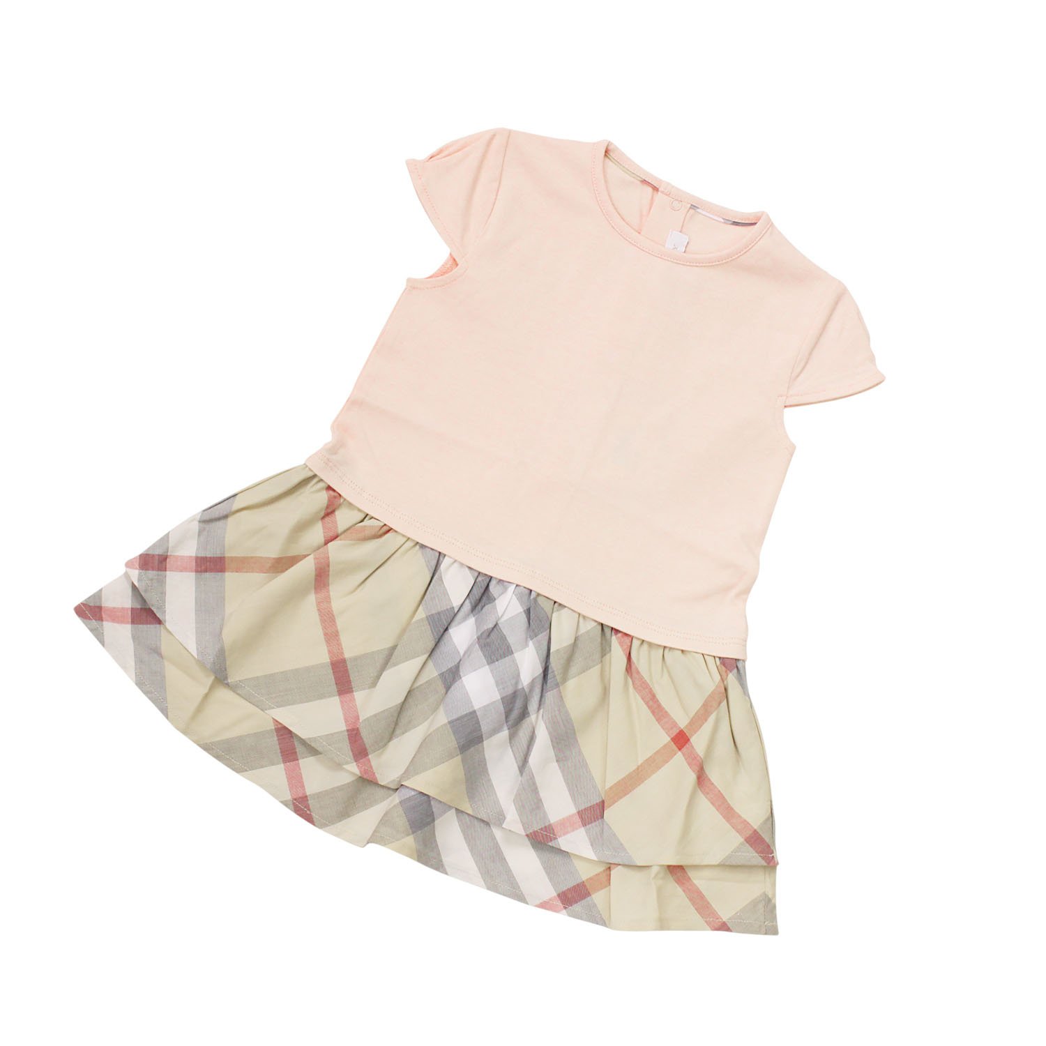 送料無料 バーバリーベビー Burberry Baby ベビー服 フレンチスリーブ ワンピース Bpk 12mサイズ 並行輸入品 12mサイズ B07ch8ybp8 人気満点 Mail Child Ar Gov Mn