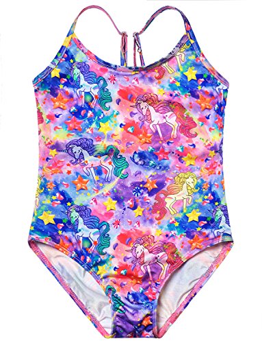 Swimsuits girl one piece unicorn rainbow teen cute swim…