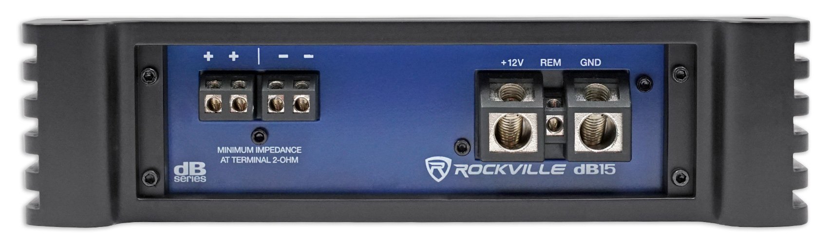 Rockville dB15 6000 Watt Peak/1500w RMS Mono 2 Ohm Amplifier Car Audio