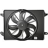 AUTISTOP 621-526 AC Condenser Cooling Radiator Fan Assembly 12V Fits for 2009-2023 Chrysler 300/Challenger/Charger 2.7L 3.6L 5.7L 68050129AA