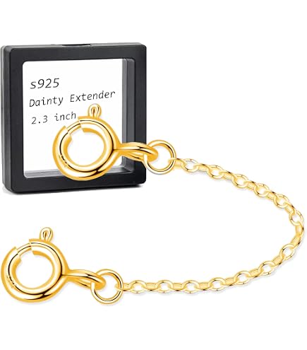 Pack De 3 Extensiones De Cadena En Plata 925, Longitudes 3 Cm, 5 Cm Y 8 Cm, Para Alargar Collares Y Pulseras