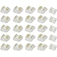 Biantie La 3-Pin 10mm COB LED Strip Connector Kit for Solderless Strip-to-Wire and Strip-to-Strip Joints on CCT COB LED Light Strips (Pack of 25)