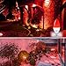 LOHAS Red Light Bulb Candelabra Base E12, 60W Equivalent(6Watt LED Bulb), Decorative Christmas Lighting, Candle Lights for Chandelier Red Glow, 550 Lumen, Not Dimmable(4 Pack)