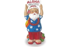ISLAND HERITAGE Hawaiian Handpainted Polyresin Hawaii Christmas Ornament (Santa Greeting)