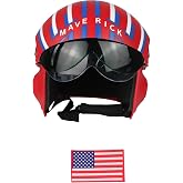 Adult's Air Force Combat Pilot Red Maverick Helmet Costume Accessory