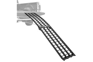 gardhom 1PC 9' Heavy Duty Ramps 1500lbs Capacity Aluminum Folding Loading Ramps with Handle Truck Ramps for ATV UTV Pickup Motorcycle Dirt Bike Lawn Mower Snow Blower 108 * 17.7"