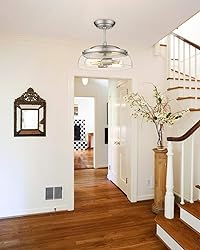 EAPUDUN Semi Flush Mount Ceiling Light, 2-Light