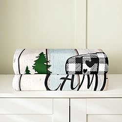 Camper All Season,Bed Blanket Happy Camping Plush