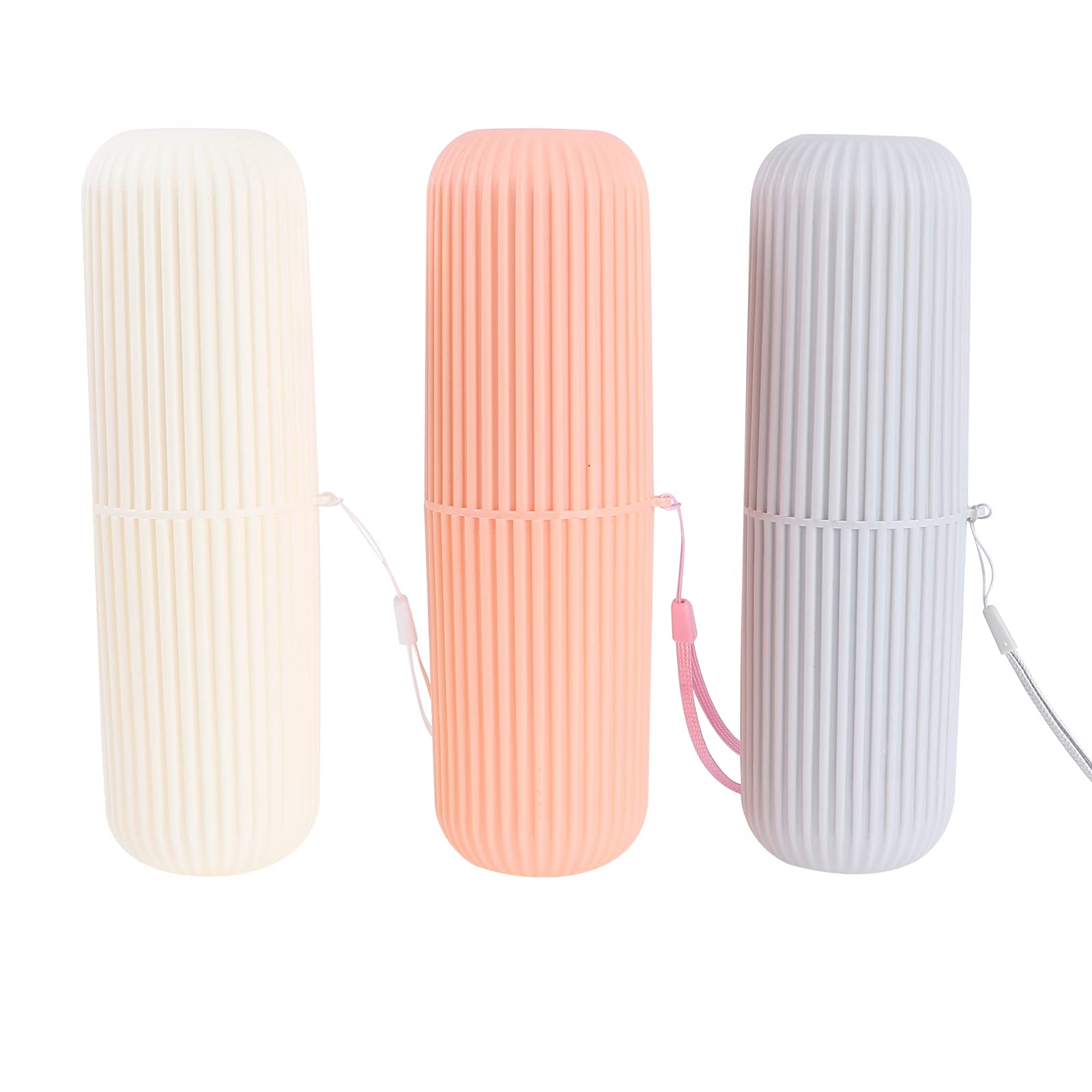 Healifty Toothbrush Box Cup Portable Travel Toothbrush Holder Compact Storage Case for Bathroom and on-The-Go Use 2.17X2.17X7.68In