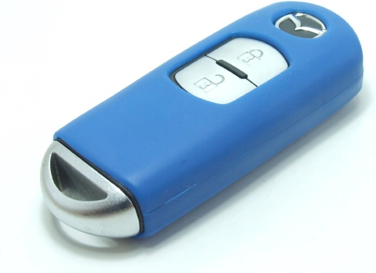 Blue Mazda Keyshirt Silicone Cover for Mazda 2, Mazda 3, Sedan, Hatchback, Cx9, Tribute, Jinxiang Key Fob