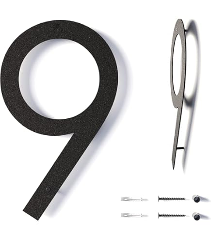 Montague Metal Products Cshn-9-6 6 In. Standard Modern Font Individual House Num