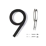 12 Inch Modern Floating House Numbers for Outside